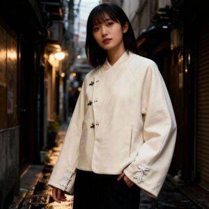 Hannovae Dune Jacket – Handcrafted, Hanfu-Inspired Design S Unisex NWOT